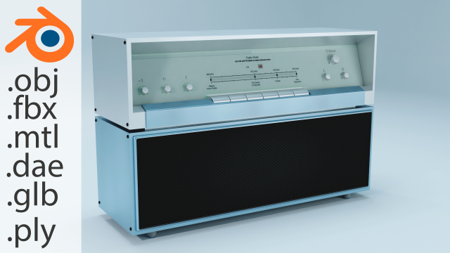 Audio System Model 3D .c4d .max .obj .3ds .fbx .stl .blend 