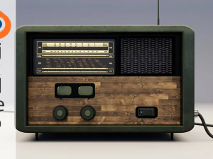 Вінтажне радіо 3D Модель