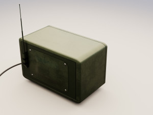 Vintage radio Model 3D