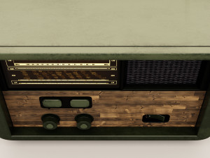 Vintage radio Model 3D