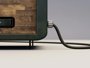 Radio vintage Modèle 3D