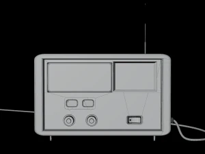 Radio vintage Modèle 3D