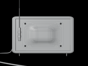 Vintage radio Model 3D