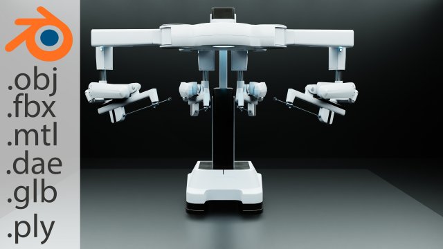 Surgical Robotic System da Vinci Modelo 3D .c4d .max .obj .3ds .fbx .stl .blend 
