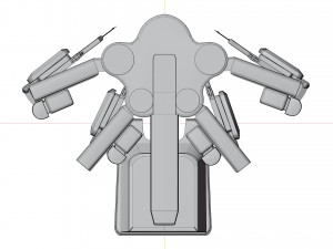 Surgical Robotic System da Vinci Modelo 3D