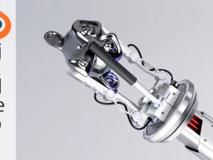 M&atilde;o rob&oacute;tica Modelo 3D