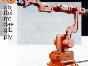 용접 산업용 로봇 3D 모델