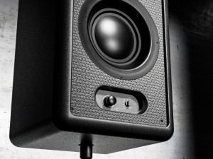 2 high-quality speakers on a tripod 3D Model