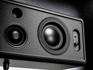 2 high-quality speakers on a tripod 3D Model