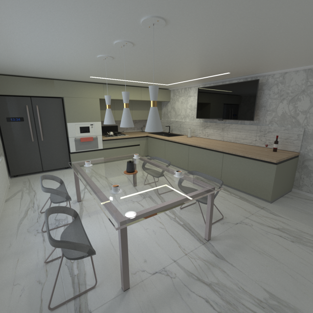 Modern kitchen 3D Model .c4d .max .obj .3ds .fbx .stl .blend 