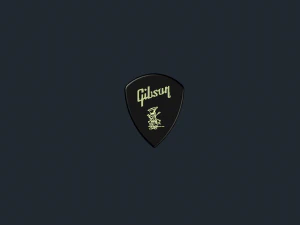 Gibson Gitaar Pick 3D-afdrukbaar model 3D printmodel