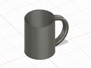 Beker mok 3D Model