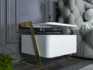 Bedside table Modello 3D