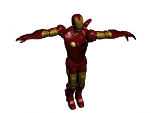 Iron man Modello 3D