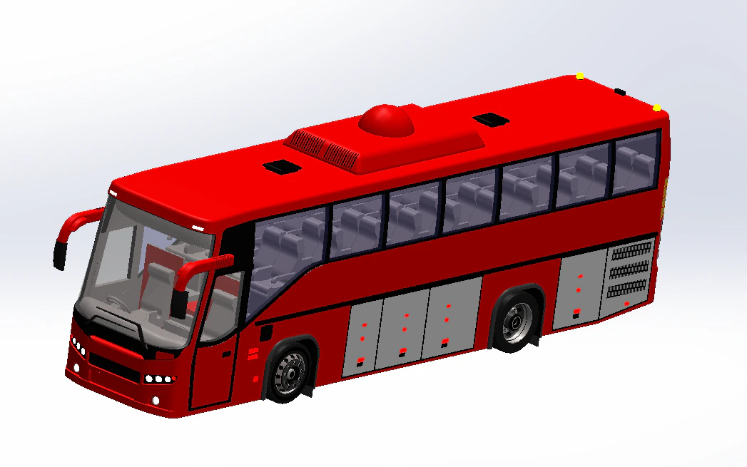 Toy Bus-Car for 3D printing 3D Model .c4d .max .obj .3ds .fbx .stl .blend 