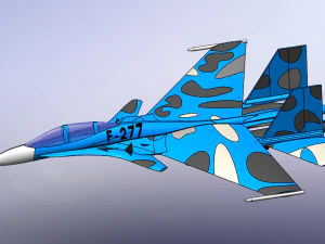 Avi&atilde;o de combate para impress&atilde;o 3D Modelo 3D