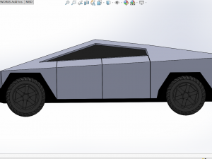 Tesla-Cybertruck for 3D Printing Modèle 3D