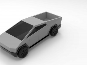 Tesla-Cybertruck for 3D Printing Modèle 3D