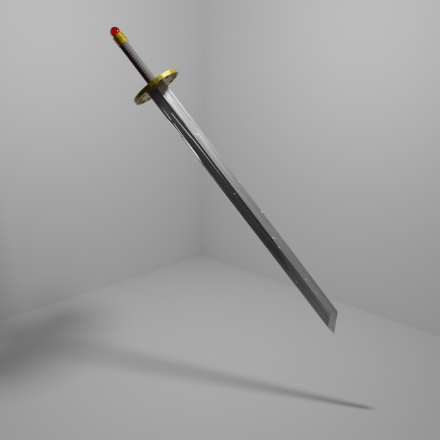 Katana 3D Model .c4d .max .obj .3ds .fbx .stl .blend 