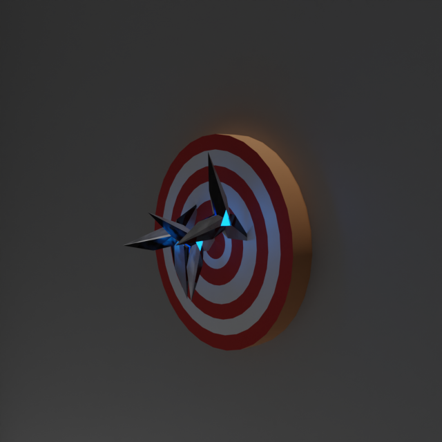 Shuriken Model 3D .c4d .max .obj .3ds .fbx .stl .blend 