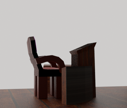 MESA Y SILLA 3D Модель .c4d .max .obj .3ds .fbx .stl .blend 