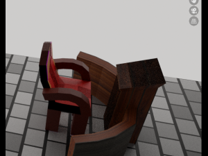 MESA Y SILLA 3D Модель