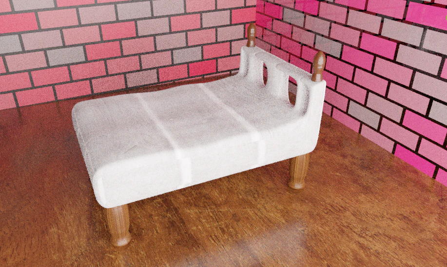 Dormit&oacute;rio Modelo 3D .c4d .max .obj .3ds .fbx .stl .blend 