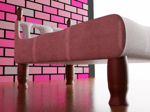 Dormitorio Modello 3D