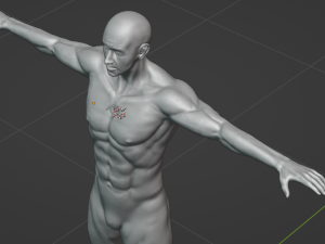 Hombre Musculoso 3D Модель