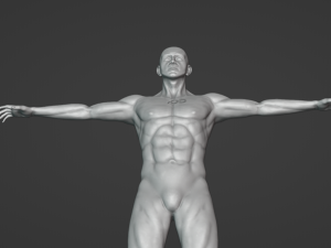 Hombre Musculoso Modèle 3D