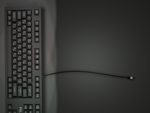 Keyboard black Modello 3D