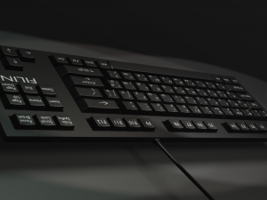 Keyboard black Modello 3D