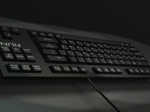 Keyboard black 3D Model