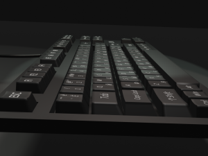 Keyboard black Modello 3D