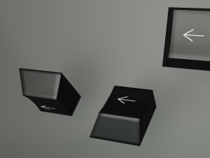 Keyboard black Modello 3D