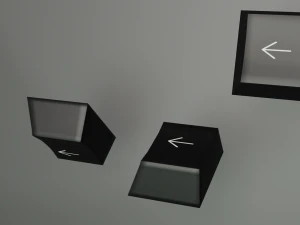 Keyboard black 3D Model
