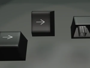 Keyboard black 3D Model