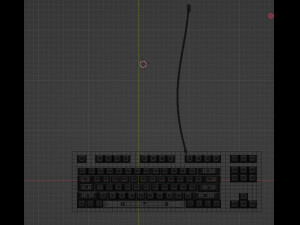 Keyboard black Modello 3D