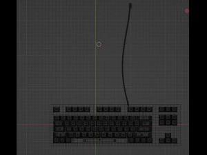 Keyboard black 3D Model