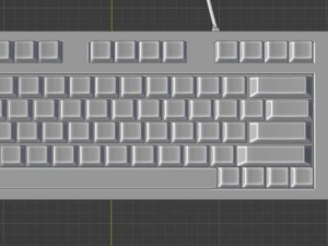 Keyboard black Modello 3D