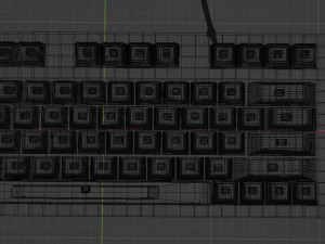 Keyboard black Modello 3D