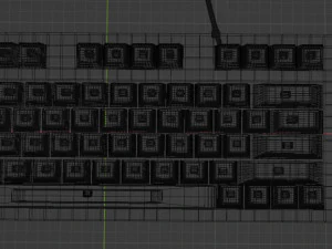 Keyboard black 3D Model