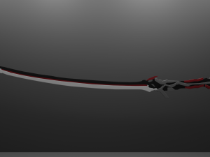 KatanaDragonRedBlak 3D 模型