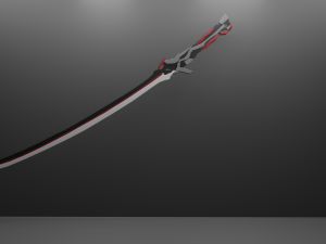 KatanaDragonRedBlak 3D 模型