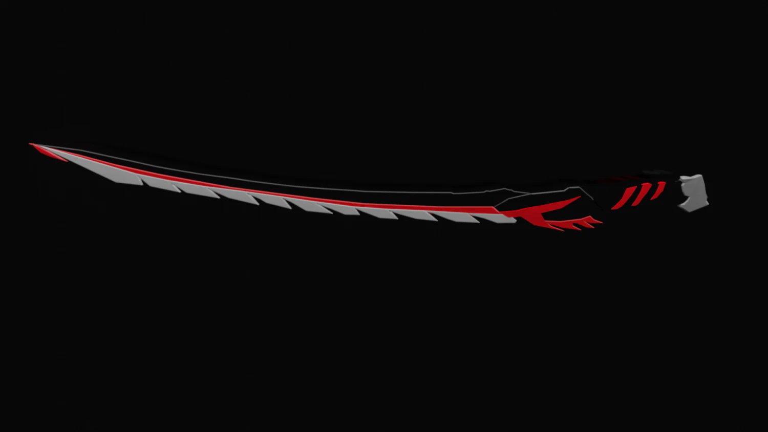 KatanaTeeth 3D Model .c4d .max .obj .3ds .fbx .stl .blend 