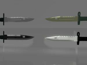 M9 s&uuml;ng&uuml; 4 renklendirme 3D Model