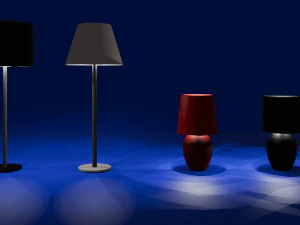 Basit lambalar 3D Model