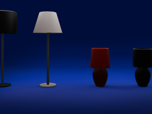 Simple lamps 3D मॉडल