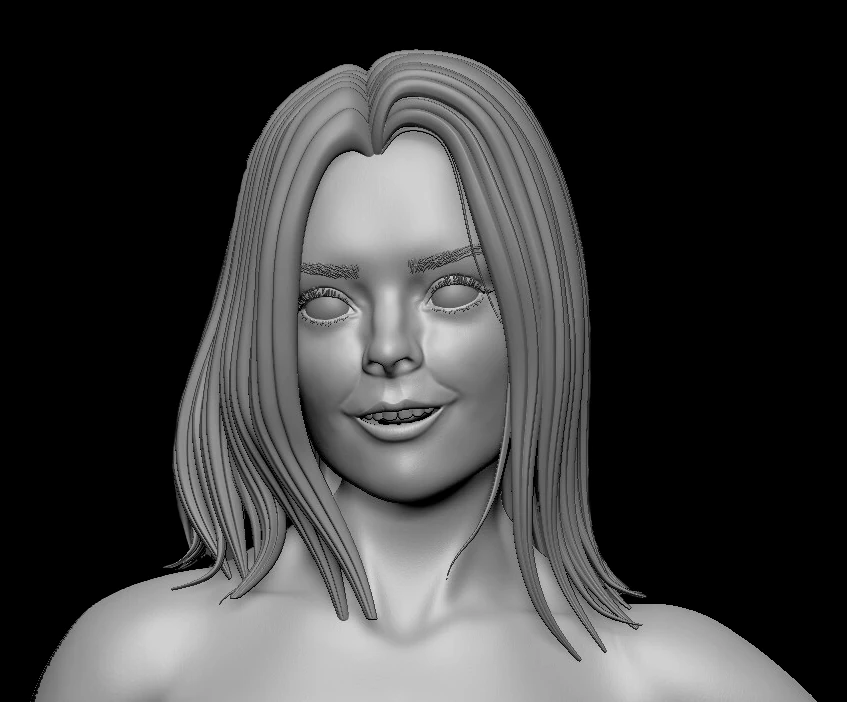 Eva Elfie for print 3D Print Model .c4d .max .obj .3ds .fbx .stl .blend 