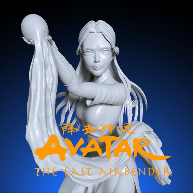 Katara-AvatarLegend of Aang3D Print Modèles 3D en vedette .c4d .max .obj .3ds .fbx .stl .blend 